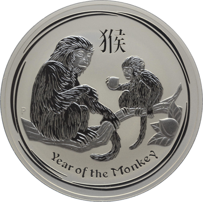 Australien 30 Dollars 2016 Year Of The Monkey - 1 kg Feinsilber